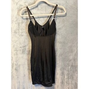 Marilyn Monroe Black Shapewear Slip Dress L Bodycon Control